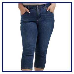Lee Size 26W Mid Rise Blue Jean Capris